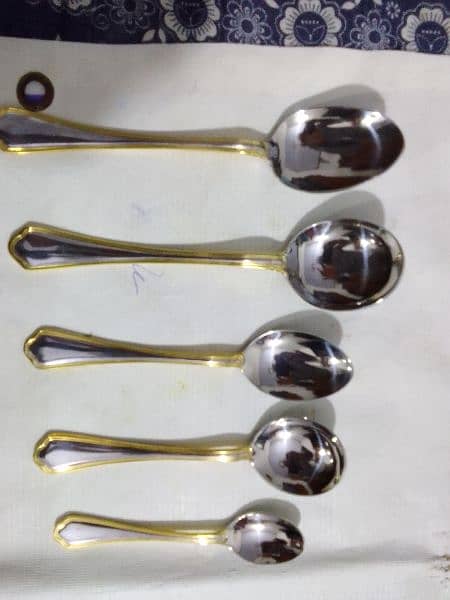 Kitchen Cutlery Set. 85 pieces set. Golden/Silver 7