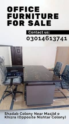 Office Furniture. condition  like brand new. price Kam hojayegi 0