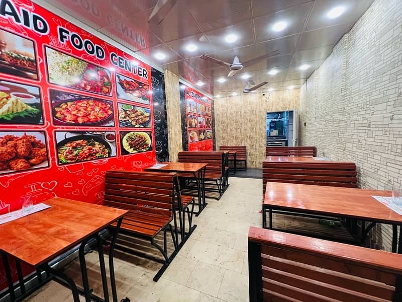 runing restrurant for sale main hussaiabad food street 5