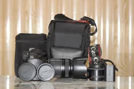 Canon 7d with 50mm yougnou & 55-250mm image stablizer lens