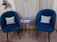 2 seater sofa with table