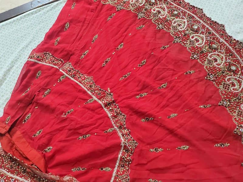 Red Lehnga Dupata Shirt Small To Medium Size 2