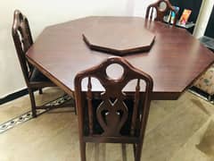 Dinning table with four chair extra chairs also available 0