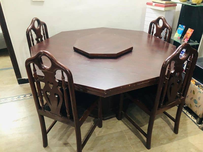Dinning table with four chair extra chairs also available 4