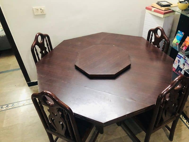 Dinning table with four chair extra chairs also available 5