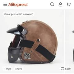 Imported Open Face Helmet