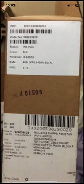 Dell Inspiron 3576 i3 8th gen with box 5