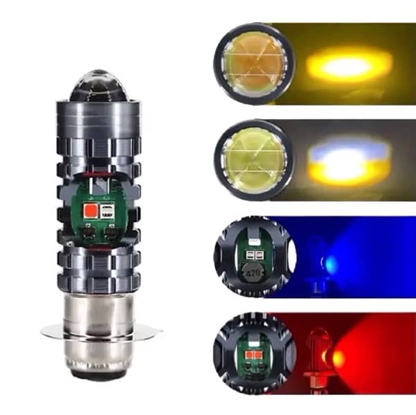 MotorBike LED Headlights with 5 function 3