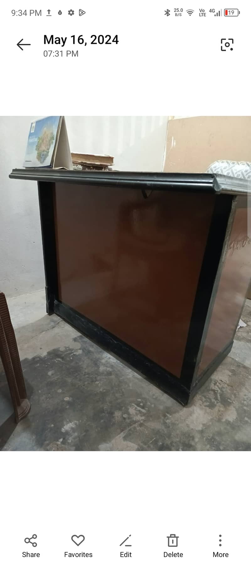 Table ,chair and wooden+glass frame(urgent sale)rate munasib ho Jay ga 7