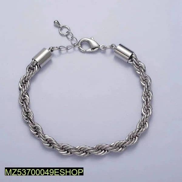 Modern plain chain bracelet 1