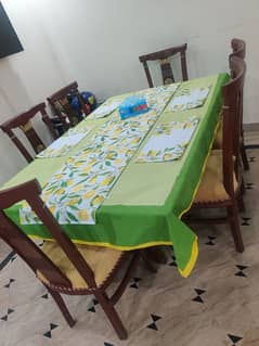 Solid wooden dining table 6 seater 0