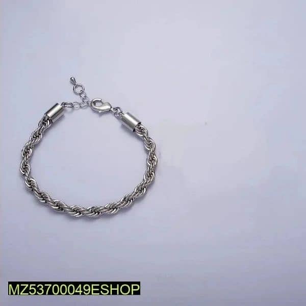 Modern plain chain bracelet 2