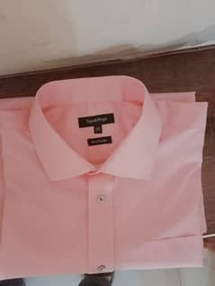 Formal Shirt For Men's in Mustard Pink Color,Collar Size 17.5"