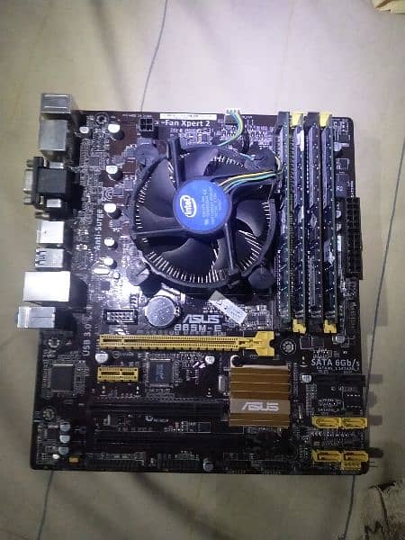 ASUS b85m-e Motherboard | used under 3 days | without rams, processor 0