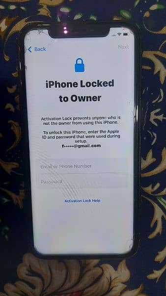 Iphone XR Black Icloud locked 7