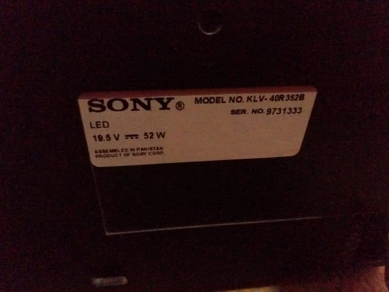 Sony led Bravia 40 Inch 1