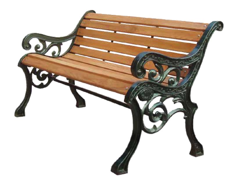 Garden Bench, Wrought Iron Benches, Wood & Iron Benches, Table, Chair 6