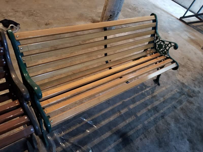 Wood and Iron  / Wrought Iron Benches 8