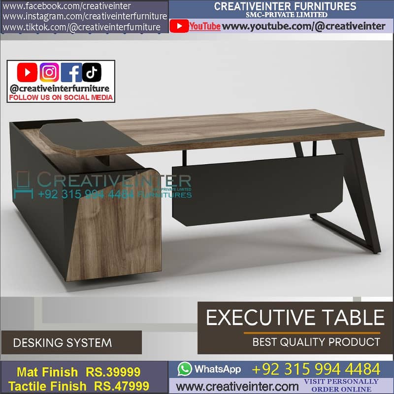office Executive Table Computer Chair Workstation Conference Desk 17