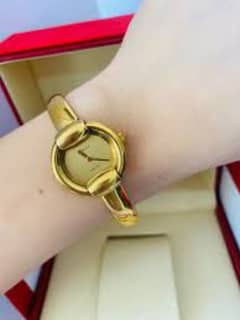 original gucci imported gold plated watch