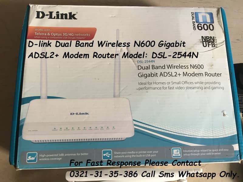 dlink n600 dualband gigabit wifi router for ptcl internet 1