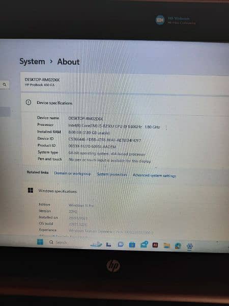 HP i5 8th generation proBook 430 G5 4