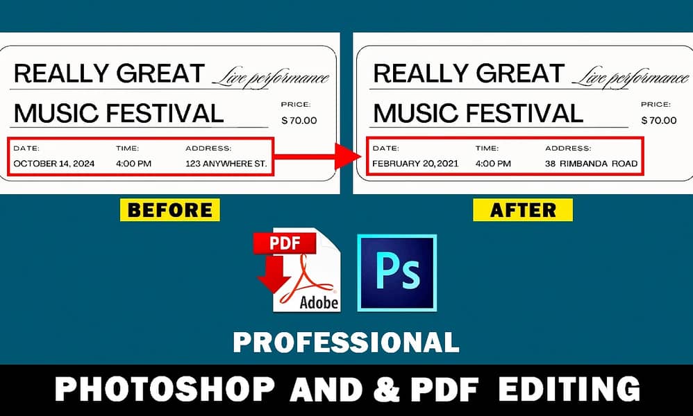 Graphic Design Edit PDF JPG Screenshot Scanned Photoshop Document Edit 4