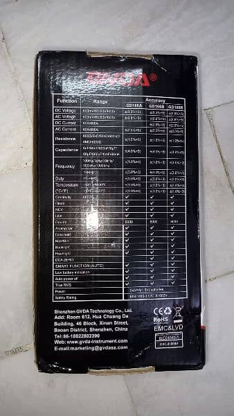 All in One Clamp Meter  " GVDA GD168B " 2