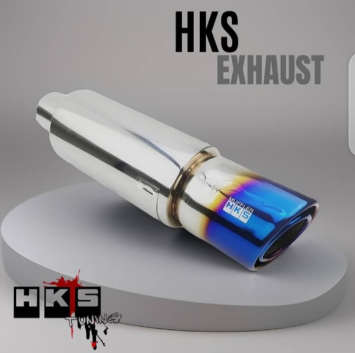 HKS Exhaust For All Bikes (CD-70 YBR & 125) Universal Fit 5