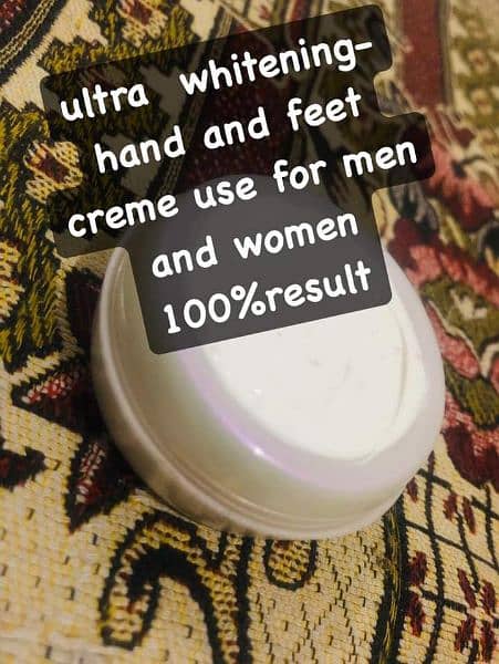 ultra whitening creme hand and feet . for use  men and women 2