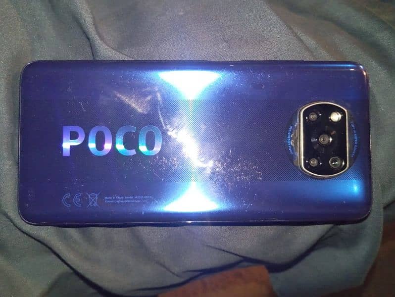 Poco x3 nfc all ok 10 by 9 condition 6 128 with charger 2