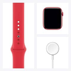 Red Aluminium Case with Red Sport Band A101 0