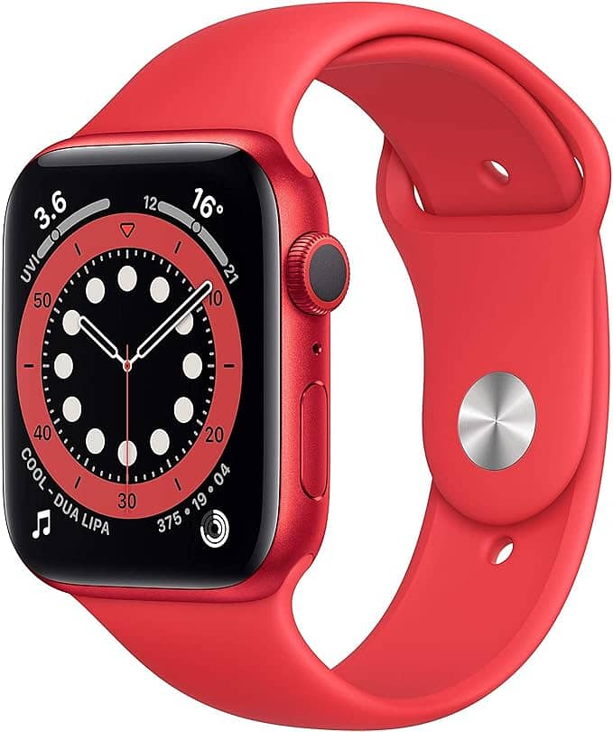 Red Aluminium Case with Red Sport Band A101 1