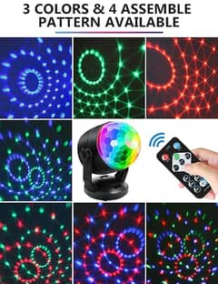 Portable Sound Activated Party Lights Battery Powered/USB C75