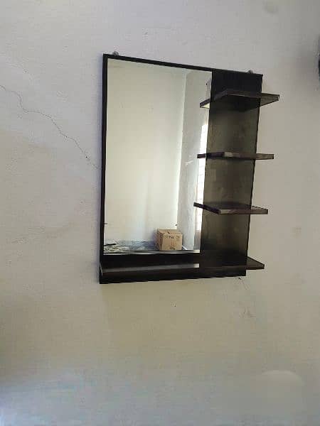 Wall Mount Drasing Mirror With Shelf Mekup Itam Hold 6