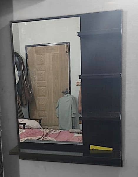 Wall Mount Drasing Mirror With Shelf Mekup Itam Hold 8