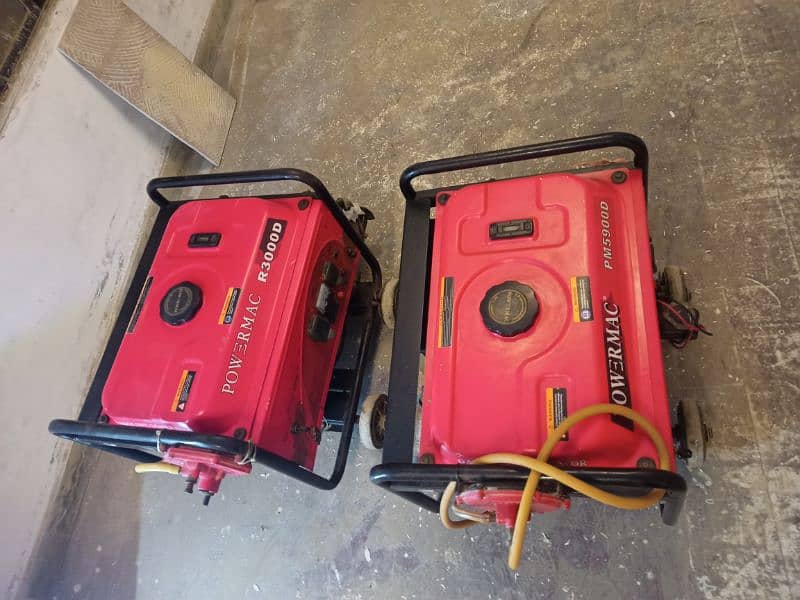 Powermac 3KVA, 220V Generators with gas kits,  10/10 condition 2