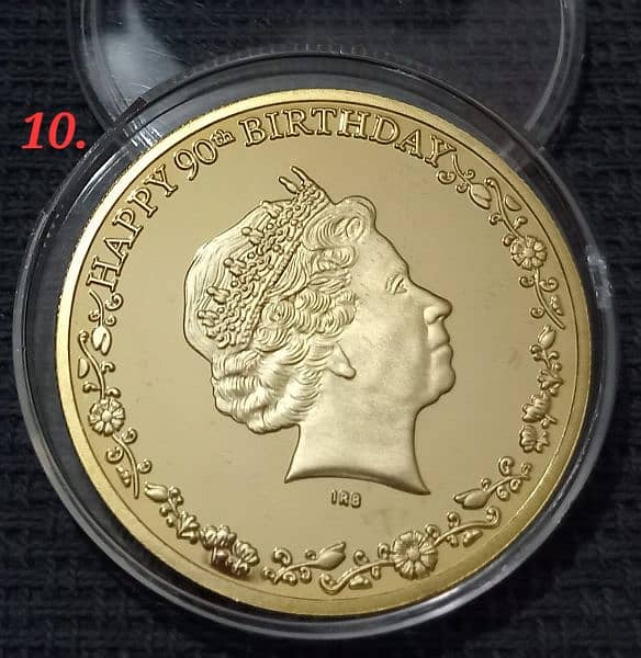 Worldwide Silver & Gold Plated Coins & Madels 9