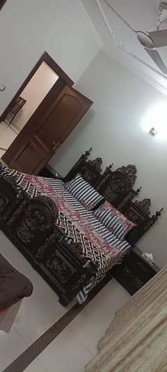Full furnished 10 Marla ground portion available for rent in phase 5 bahira town Rawalpindi 0