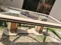 Dinning Table with Glass Top