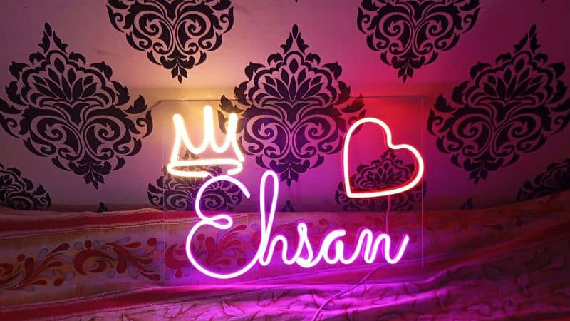 Customized Neon Light Name sign board| Neon sign| Neon Name| Neon wall 0