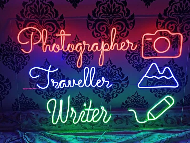 Customized Neon Light Name sign board| Neon sign| Neon Name| Neon wall 1