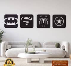 Marvel and DC Frame. pack of 4