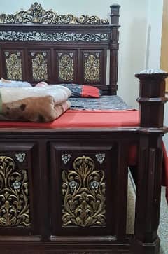 Used Chiniot Wooden Bed Set in Good Condition