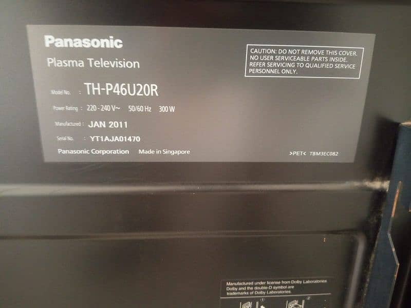Panasonic Plasma 50" 1