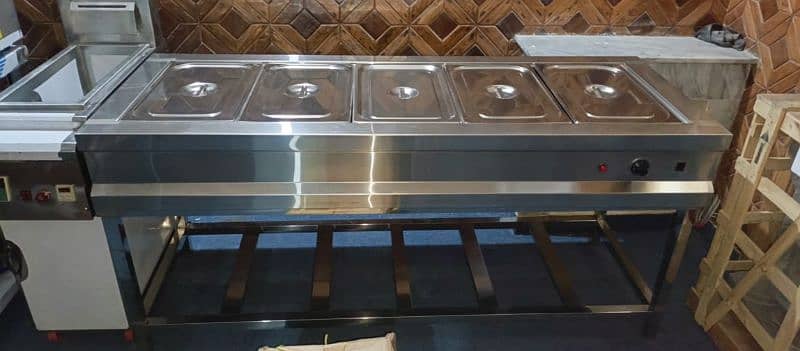 Dasi Commercial stove 5-burner/working table/Wash Sink/pizza oven 1
