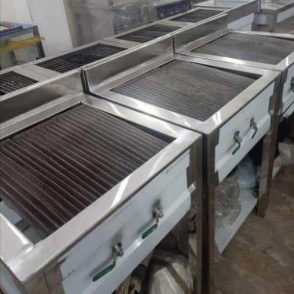 Dasi Commercial stove 5-burner/working table/Wash Sink/pizza oven 16