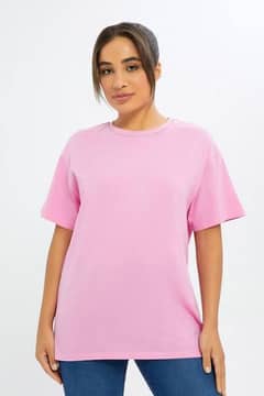 Wholesale Ladies Drop Shoulder T shirts Pure Cotton 0