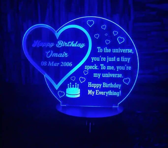 customized gift for anniversary n birthday illusion 3d lamp 11