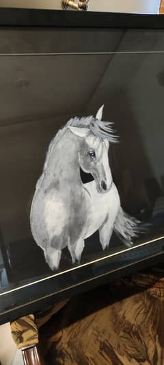 White Horse on Black 0